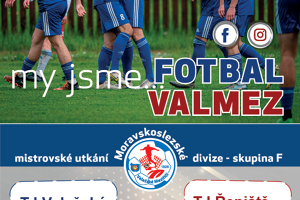 Pozvánka na fotbal: TJ Valašské Meziříčí - TJ Řepiště, pátek 4. 8. 2023 v 17:00