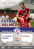 Pozvánka na fotbal: TJ Valašské Meziříčí - FC Strání 26. 4. 2022 16.30