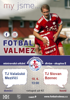 Pozvánka na fotbal: TJ Valašské Meziříčí - TJ Slovan Bzenec